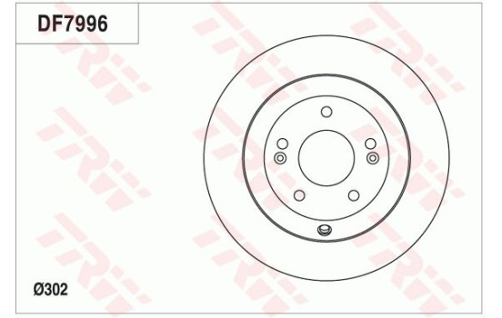 Bromsskiva DF7996 TRW, bild 2