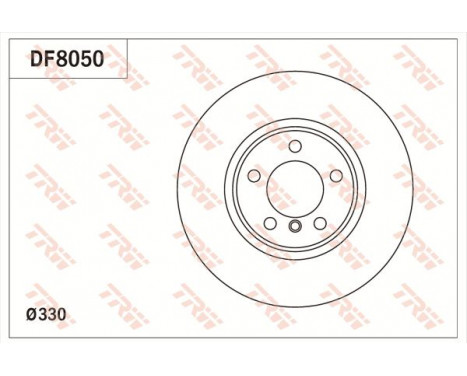 Bromsskiva DF8050 TRW