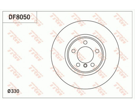 Bromsskiva DF8050 TRW, bild 2