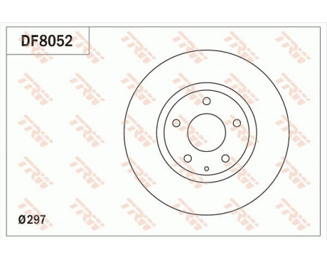 Bromsskiva DF8052 TRW