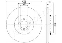 Bromsskiva DI-0116 Japanparts