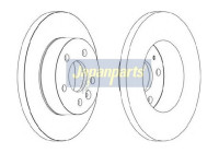 Bromsskiva DI-0565 Japanparts