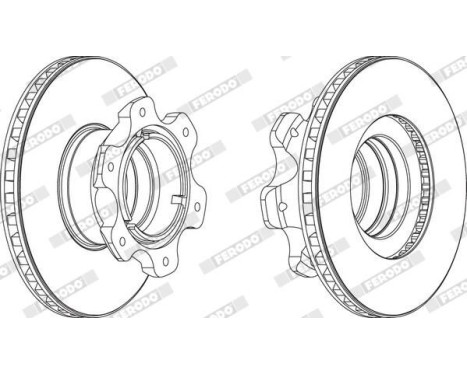Bromsskiva FCR209A Ferodo, bild 2