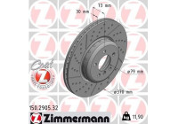 Bromsskiva FORMULA F COAT Z 150.2905.32 Zimmermann