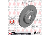 Bromsskiva FORMULA F COAT Z 150.2919.32 Zimmermann