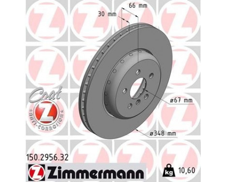 Bromsskiva FORMULA F COAT Z 150.2956.32 Zimmermann