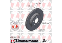 Bromsskiva FORMULA S COAT Z 400.5523.30 Zimmermann