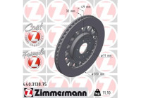 Bromsskiva FORMULA Z BROMSSKIVOR 440.3138.75 Zimmermann