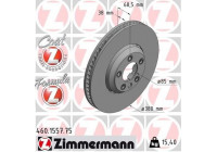 Bromsskiva FORMULA Z COAT Z 460.1557.75 Zimmermann