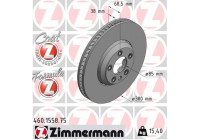 Bromsskiva FORMULA Z COAT Z 460.1558.75 Zimmermann
