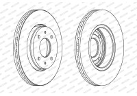 Bromsskiva PREMIER Coat+ disc DDF1068C Ferodo
