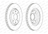 Bromsskiva PREMIER Coat+ disc DDF1140C Ferodo