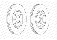 Bromsskiva PREMIER Coat+ disc DDF1152C Ferodo