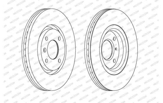 Bromsskiva PREMIER Coat+ disc DDF1152C Ferodo
