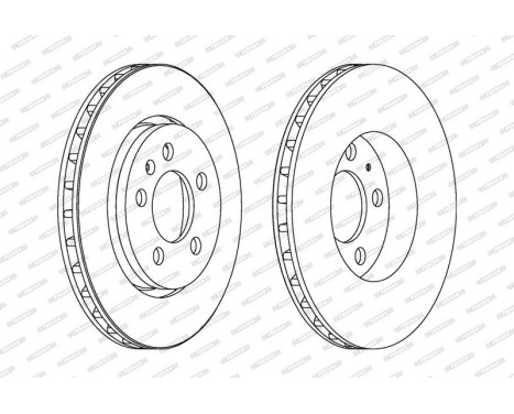 Bromsskiva PREMIER Coat+ disc DDF1154C Ferodo