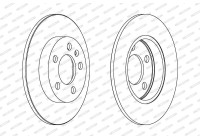 Bromsskiva PREMIER Coat+ disc DDF1155C Ferodo