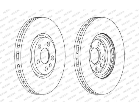 Bromsskiva PREMIER Coat+ disc DDF1165C Ferodo
