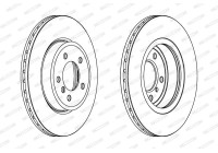 Bromsskiva PREMIER Coat+ disc DDF1174C-1 Ferodo