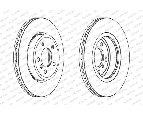 Bromsskiva PREMIER Coat+ disc DDF1174C-1 Ferodo, bild 2