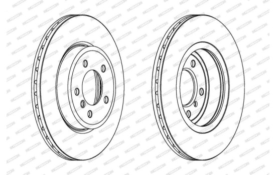 Bromsskiva PREMIER Coat+ disc DDF1174C-1 Ferodo, bild 2
