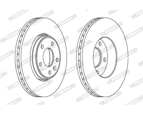 Bromsskiva PREMIER Coat+ disc DDF1204C-1 Ferodo, bild 2