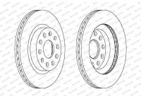 Bromsskiva PREMIER Coat+ disc DDF1223C Ferodo