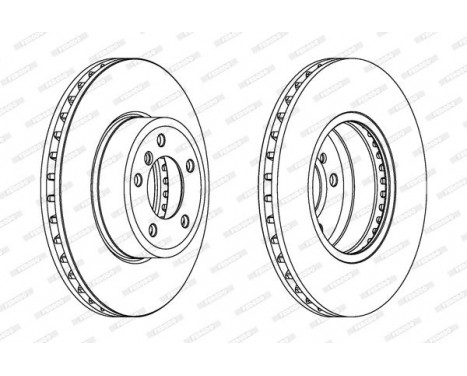 Bromsskiva PREMIER Coat+ disc DDF1242C-1 Ferodo, bild 2