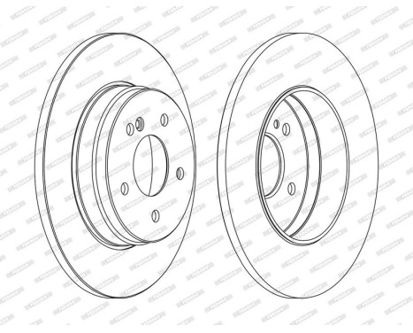Bromsskiva PREMIER Coat+ disc DDF1251C Ferodo, bild 2