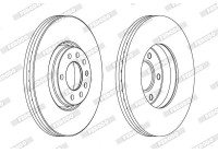 Bromsskiva PREMIER Coat+ disc DDF1261C Ferodo