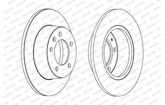 Bromsskiva PREMIER Coat+ disc DDF1272C Ferodo