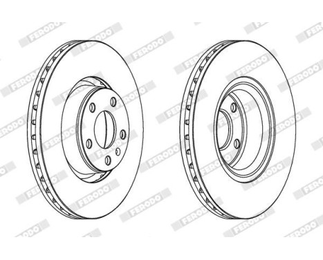 Bromsskiva PREMIER Coat+ disc DDF1277C-1 Ferodo, bild 2