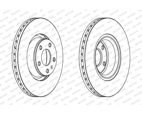 Bromsskiva PREMIER Coat+ disc DDF1277C-1 Ferodo, bild 2