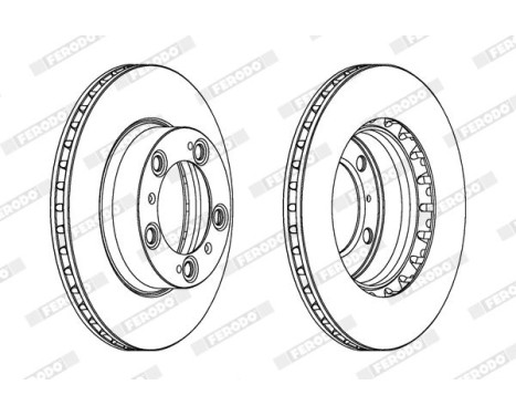 Bromsskiva PREMIER Coat+ disc DDF1293C-1 Ferodo, bild 2