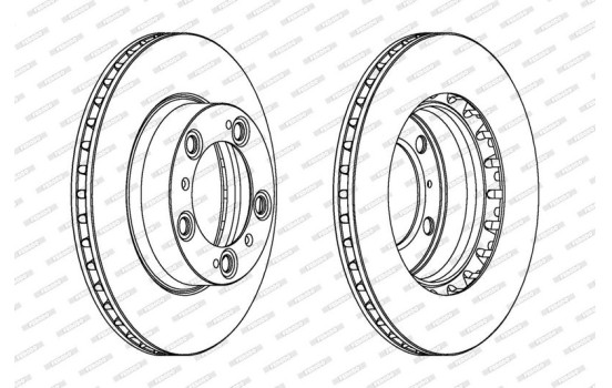 Bromsskiva PREMIER Coat+ disc DDF1293C-1 Ferodo, bild 2