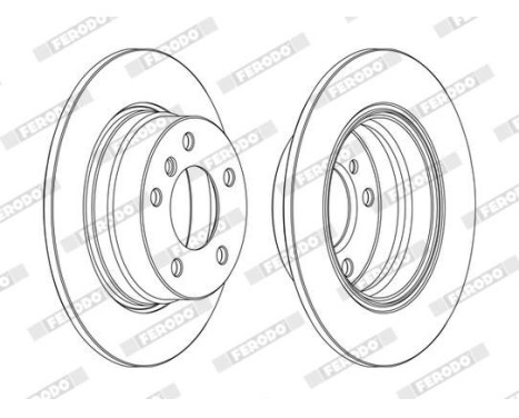 Bromsskiva PREMIER Coat+ disc DDF1303C Ferodo