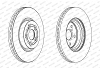 Bromsskiva PREMIER Coat+ disc DDF1315C Ferodo