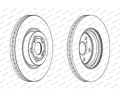 Bromsskiva PREMIER Coat+ disc DDF1315C Ferodo