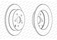 Bromsskiva PREMIER Coat+ disc DDF1419C Ferodo