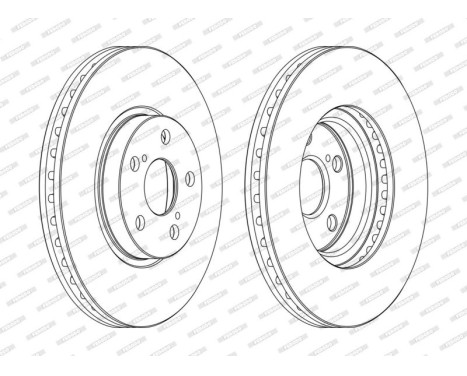 Bromsskiva PREMIER Coat+ disc DDF1508C Ferodo, bild 2