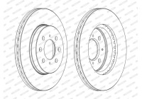 Bromsskiva PREMIER Coat+ disc DDF1510C Ferodo