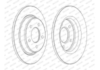 Bromsskiva PREMIER Coat+ disc DDF1546C Ferodo