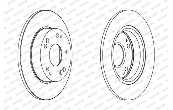 Bromsskiva PREMIER Coat+ disc DDF1558C Ferodo, bild 2