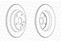 Bromsskiva PREMIER Coat+ disc DDF1616C Ferodo