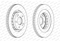 Bromsskiva PREMIER Coat+ disc DDF1642C Ferodo