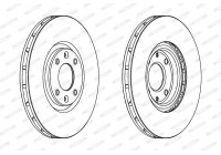 Bromsskiva PREMIER Coat+ disc DDF1676C Ferodo