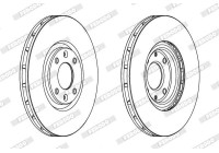 Bromsskiva PREMIER Coat+ disc DDF1676C Ferodo