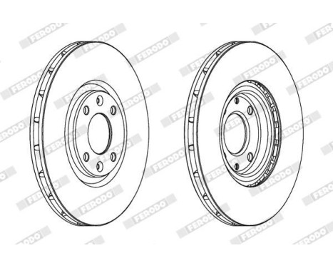 Bromsskiva PREMIER Coat+ disc DDF1676C Ferodo