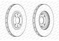 Bromsskiva PREMIER Coat+ disc DDF1676C Ferodo