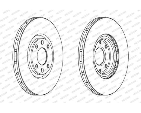Bromsskiva PREMIER Coat+ disc DDF1676C Ferodo