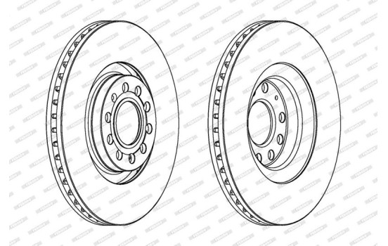 Bromsskiva PREMIER Coat+ disc DDF1705C-1 Ferodo, bild 2